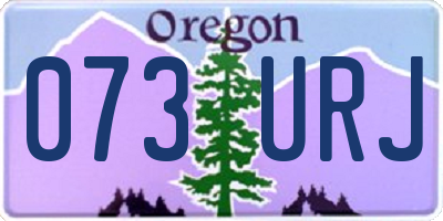 OR license plate 073URJ