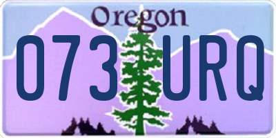OR license plate 073URQ