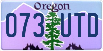 OR license plate 073UTD
