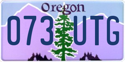 OR license plate 073UTG