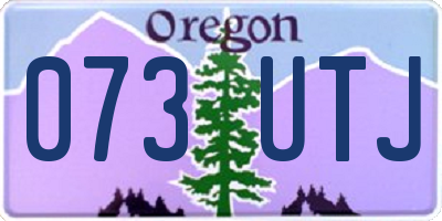 OR license plate 073UTJ