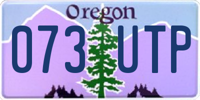 OR license plate 073UTP