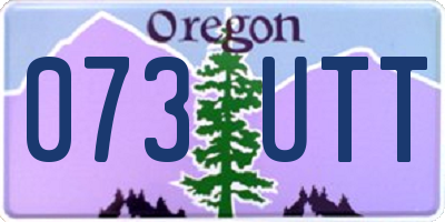 OR license plate 073UTT