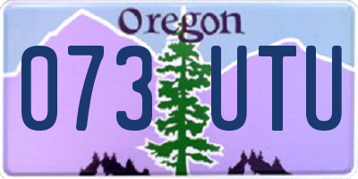 OR license plate 073UTU