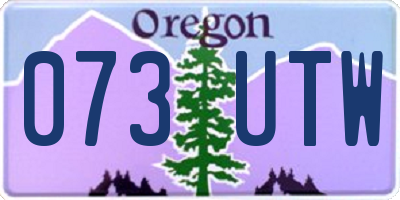 OR license plate 073UTW