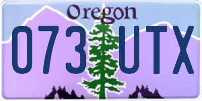 OR license plate 073UTX