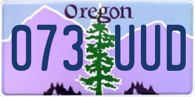 OR license plate 073UUD