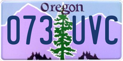 OR license plate 073UVC
