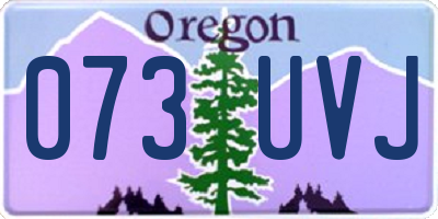 OR license plate 073UVJ