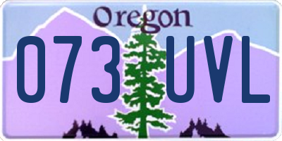 OR license plate 073UVL