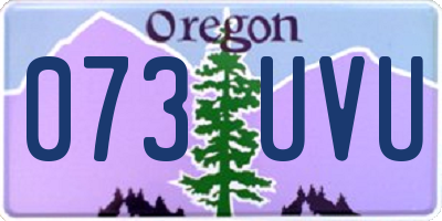 OR license plate 073UVU