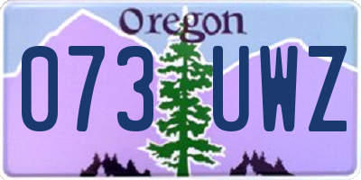 OR license plate 073UWZ
