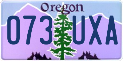 OR license plate 073UXA