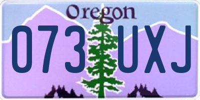 OR license plate 073UXJ