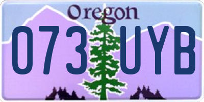 OR license plate 073UYB
