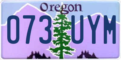 OR license plate 073UYM