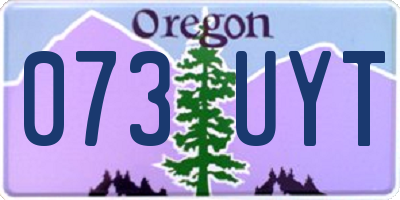 OR license plate 073UYT