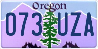 OR license plate 073UZA