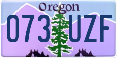 OR license plate 073UZF