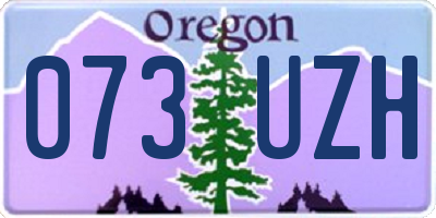 OR license plate 073UZH
