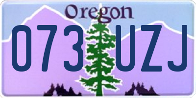 OR license plate 073UZJ