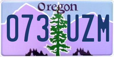OR license plate 073UZM