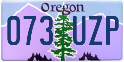 OR license plate 073UZP