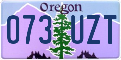 OR license plate 073UZT