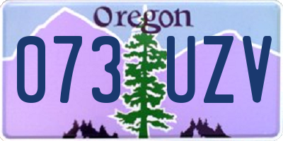OR license plate 073UZV