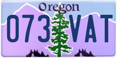 OR license plate 073VAT