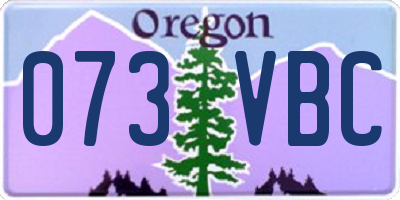 OR license plate 073VBC