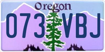 OR license plate 073VBJ