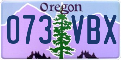 OR license plate 073VBX