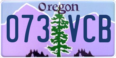 OR license plate 073VCB