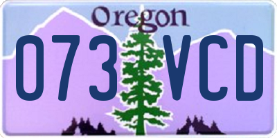 OR license plate 073VCD