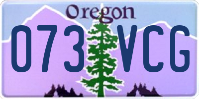OR license plate 073VCG
