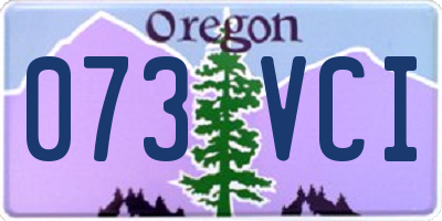 OR license plate 073VCI