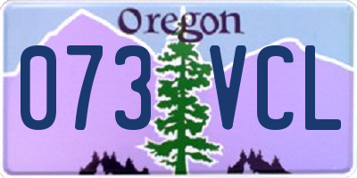 OR license plate 073VCL