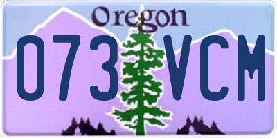 OR license plate 073VCM