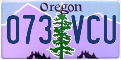 OR license plate 073VCU