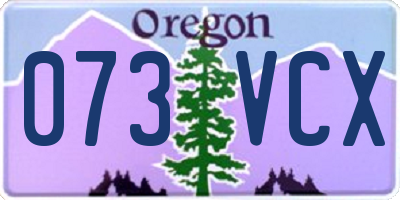 OR license plate 073VCX