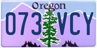 OR license plate 073VCY