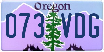OR license plate 073VDG