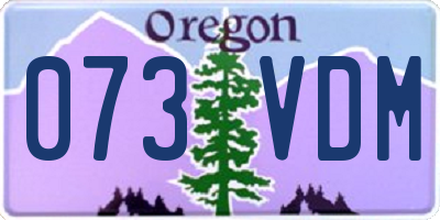 OR license plate 073VDM