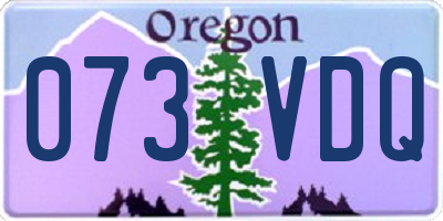 OR license plate 073VDQ