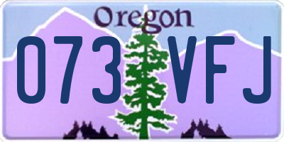 OR license plate 073VFJ
