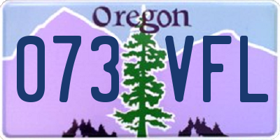 OR license plate 073VFL