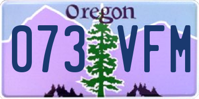 OR license plate 073VFM