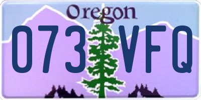 OR license plate 073VFQ