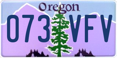 OR license plate 073VFV